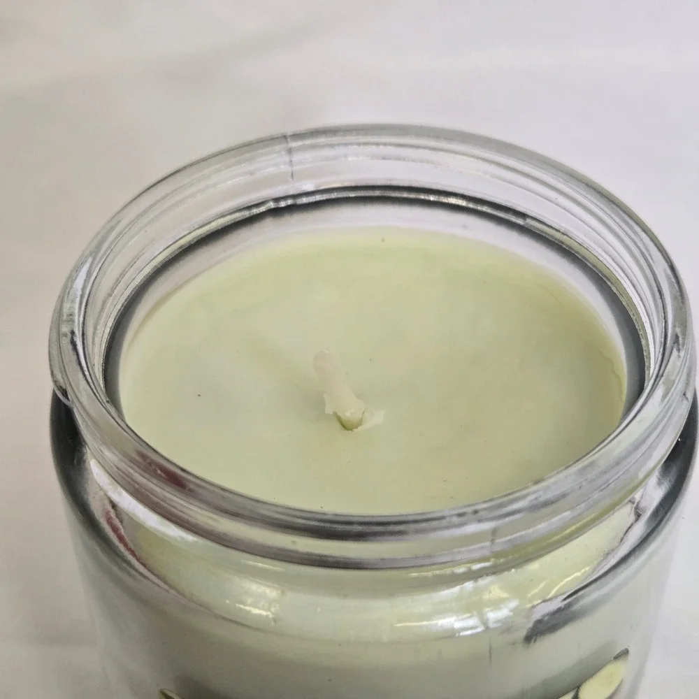 Huntington Home Soy Blend Cucumber Mint Leaf Scented Candle, 6.5 Oz, Single Wick